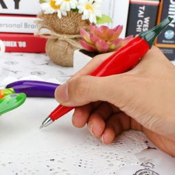 萌趣农场的书写艺术 创意卡通蔬菜水果圆珠笔，点亮学习与办公新体验